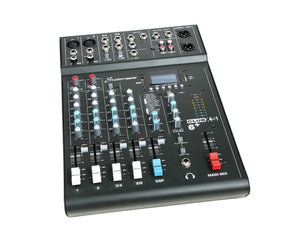 STUCLUBXS6P - Studiomaster Club XS 6 and 4CH Analogue DSP Mixer 5 Inputs or 1 Mic or 2 Stereo Image 2