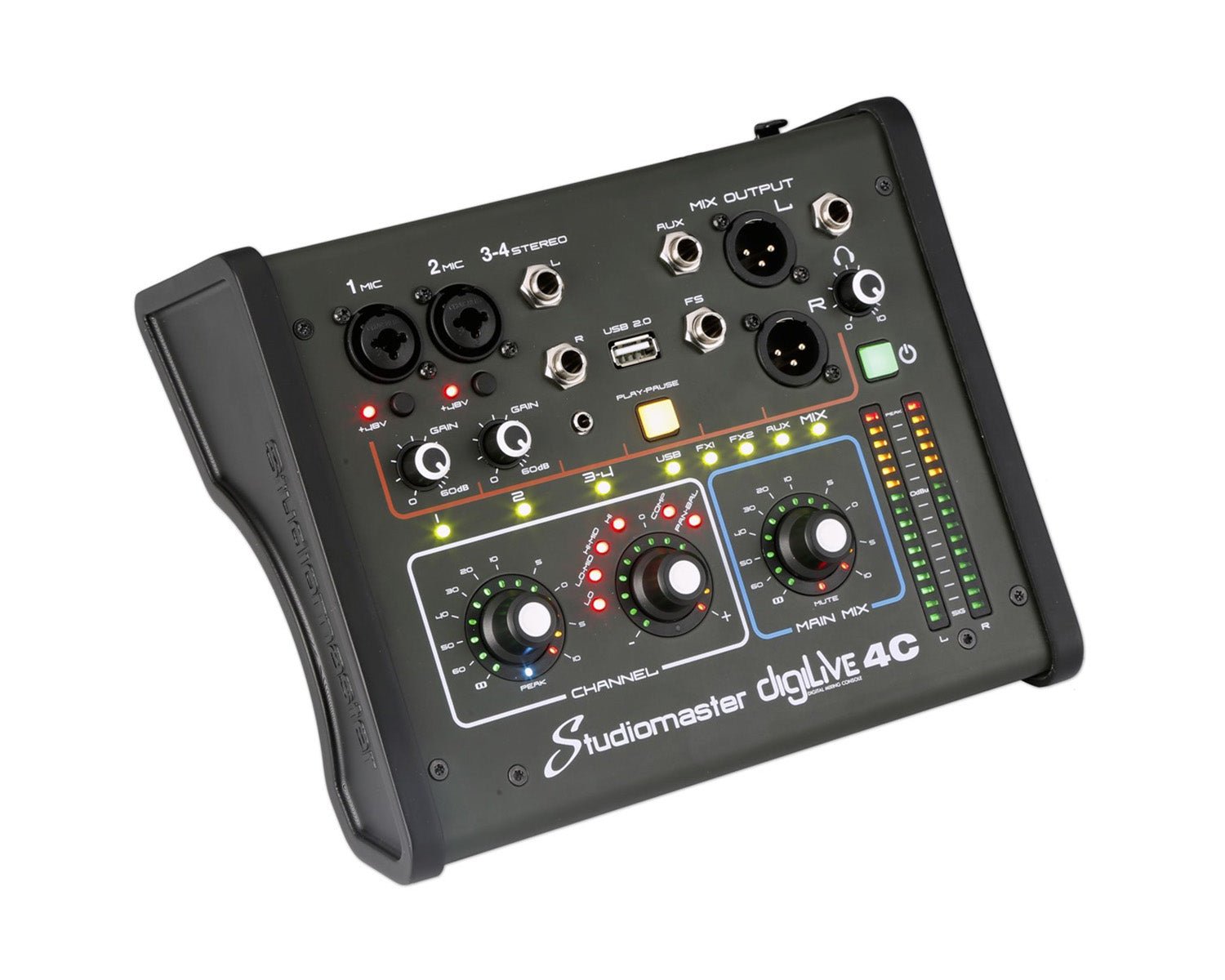 STUDIDILIVE4C - Studiomaster digiLive 4C Compact WiFi Digital Mixer 4 input or 2 Mic or 1 Stereo Image 2