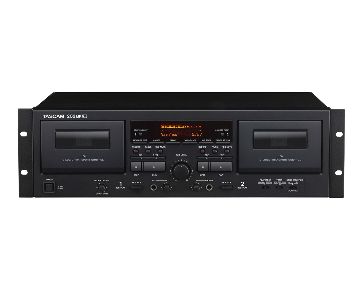 TAS202MK7 - TASCAM 202MK7 Dual Cassette Desk with USB Output Image 1