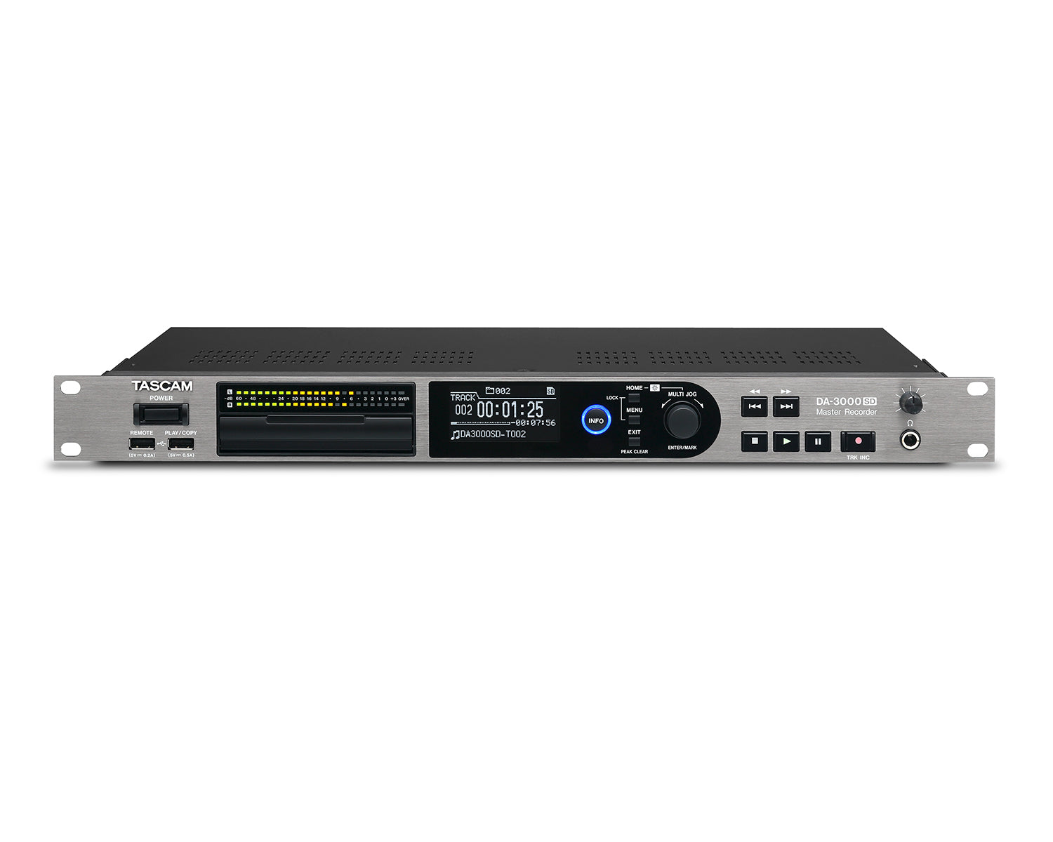 TASDA3000SD - TASCAM DA 3000SD High Definition PCM or DSD Audio Recorder and AD or DA Converter Image 1