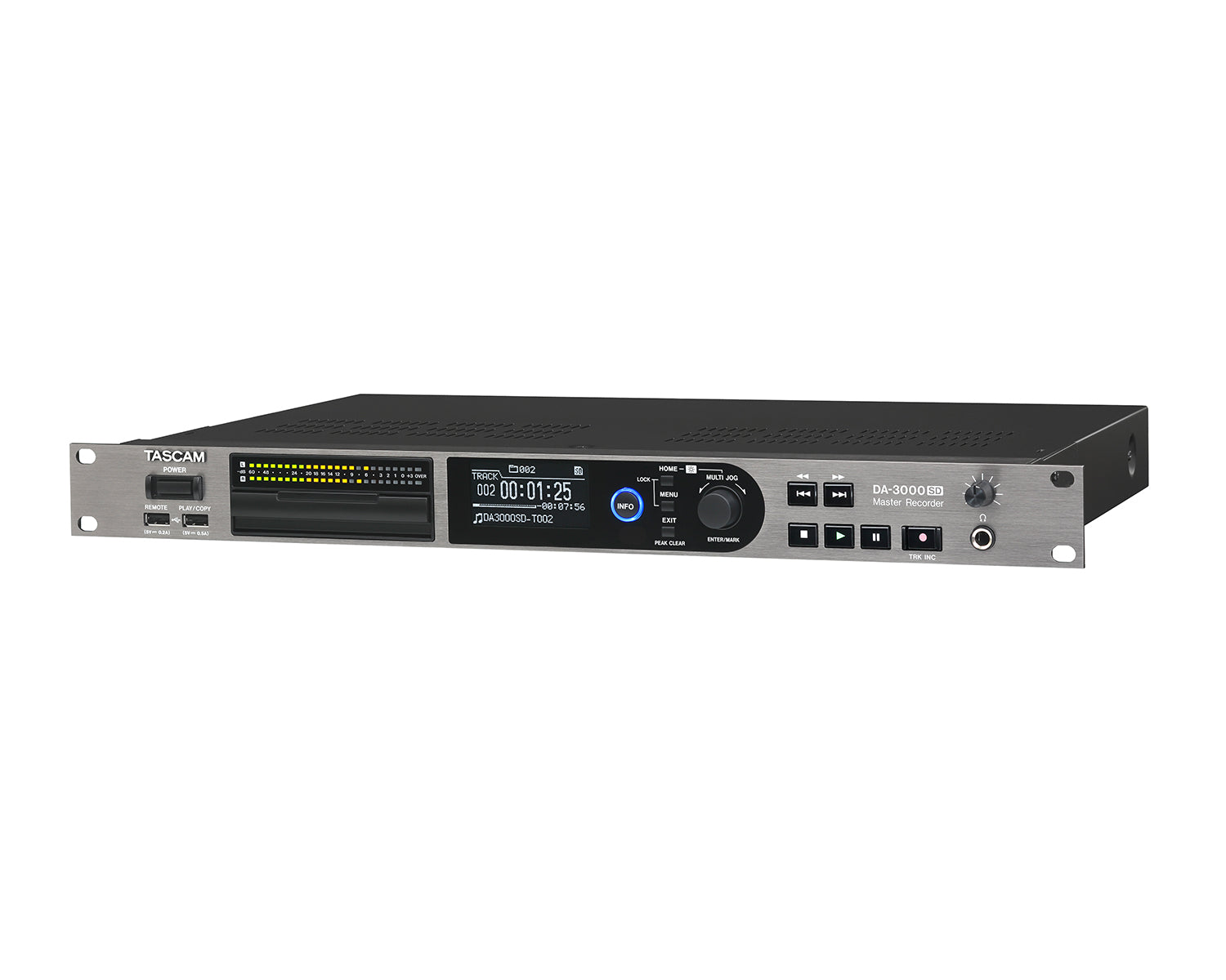 TASDA3000SD - TASCAM DA 3000SD High Definition PCM or DSD Audio Recorder and AD or DA Converter Image 2