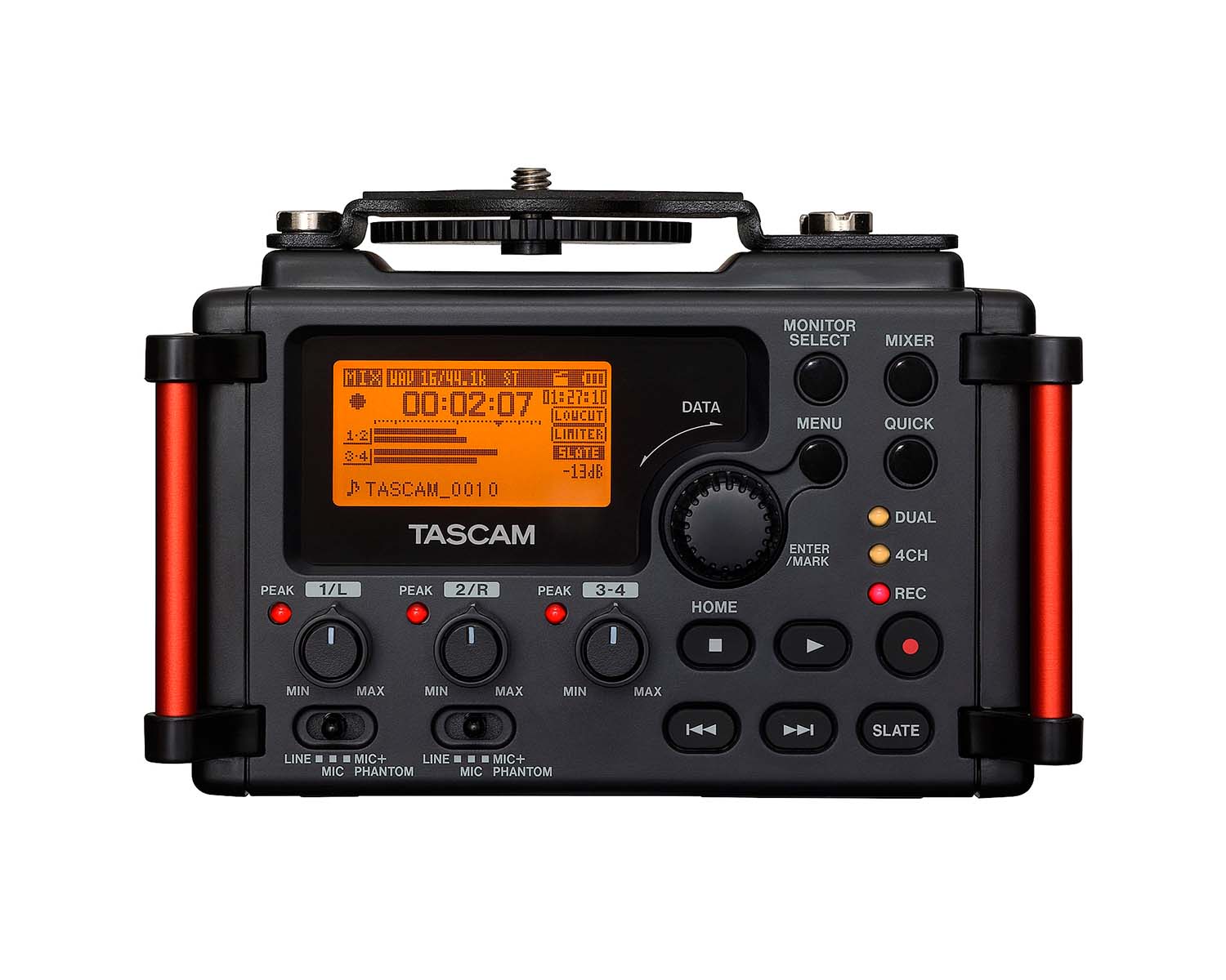 TASDR60DMK2 - TASCAM DR 60DMKII 4 Track Audio Recorder for DSLR Cameras Image 2