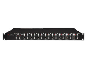 TASMH8 - TASCAM MH 8 8CH Stage or Studio Stereo Headphone Amplifier 2in 8out 1U Image 1