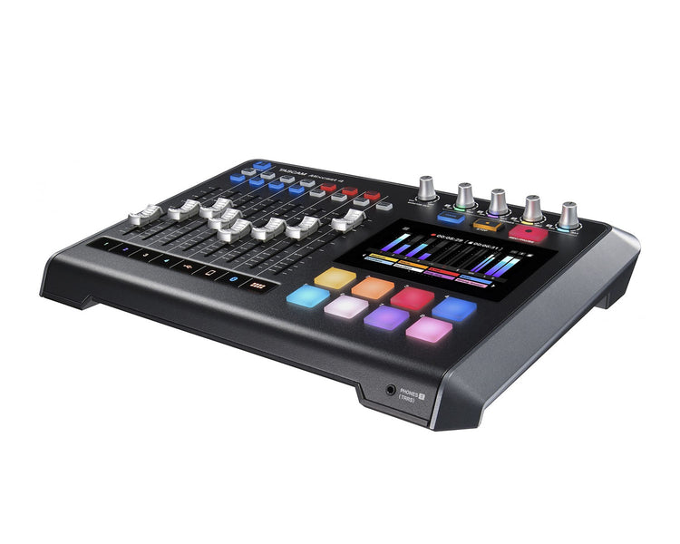 TASMIXCAST4 - TASCAM Mixcast 4 Podcast Recording Console with Recorder or USB Interface Image 4