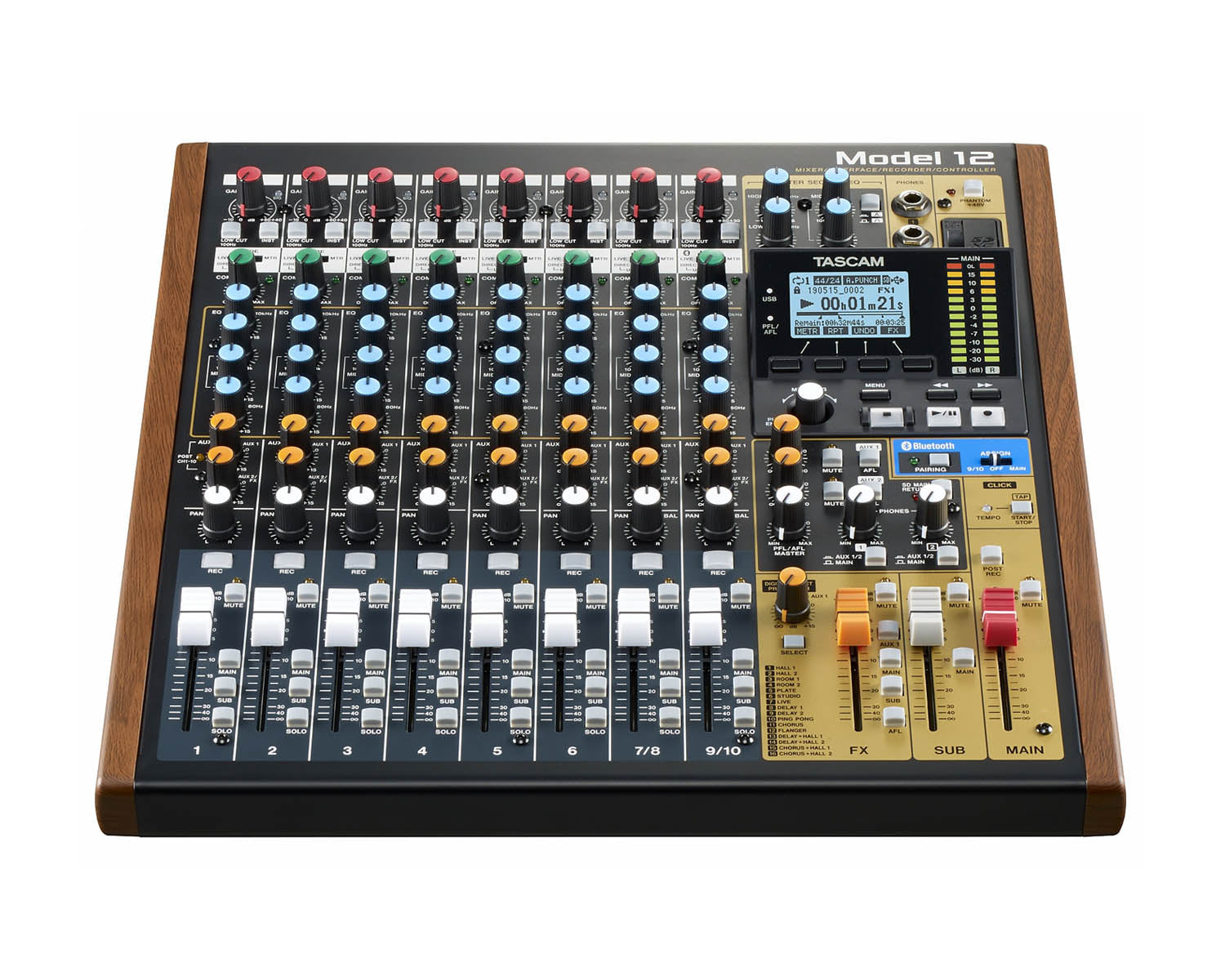 TASMODEL12 - TASCAM Model 12 12 Channel Analogue Mixer with 12 Track Digital Recorder Image 1