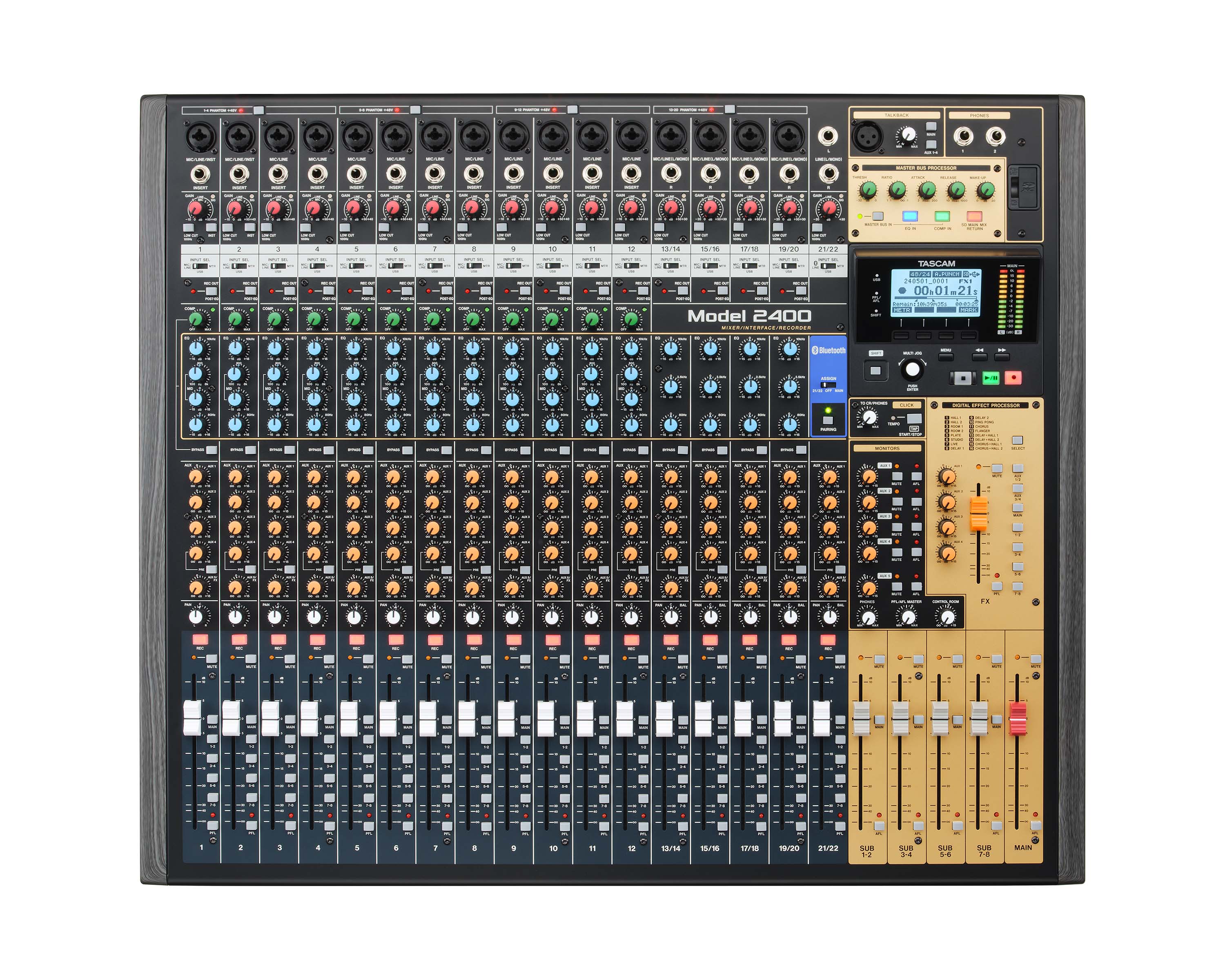 TASMODEL2400 - TASCAM Model 2400 24 Channel Analogue Recording Console or Live Mixer Image 2