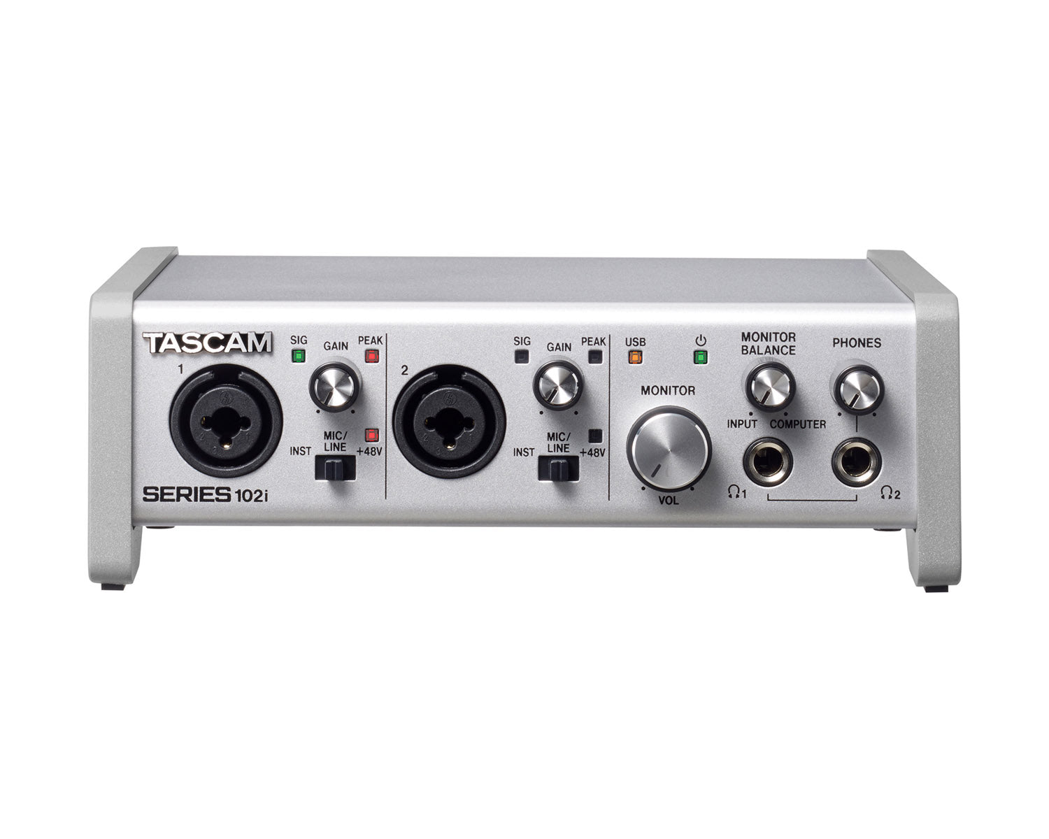 TASSERIES102I - TASCAM SERIES 102i USB Audio or MIDI Interface DSP Mixer 10in 4out Image 1