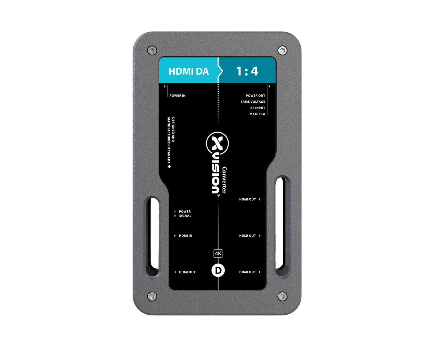 THEHDA4T1 - Theatrixx xVision 4K 1:4 HDMI 2.0 Distribution Amplifier Splitter Image 2
