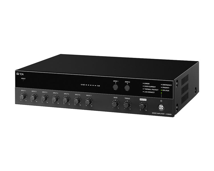 TOAA3612D - TOA A 3612D 120W Digital Mixer Amplifier 2 Zone or 7 Inputs Image 2