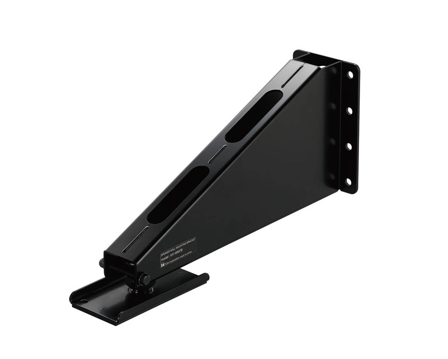 TOAHYWM7B - TOA HYWM7B Wall Bracket for HX7 Speakers (Requires HYVM7B) Black Image 1