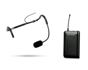 TRAS410W38 - Trantec S4.10W UHF Headworn System with HM66 Headmic and AB1000 CH38 Image 3
