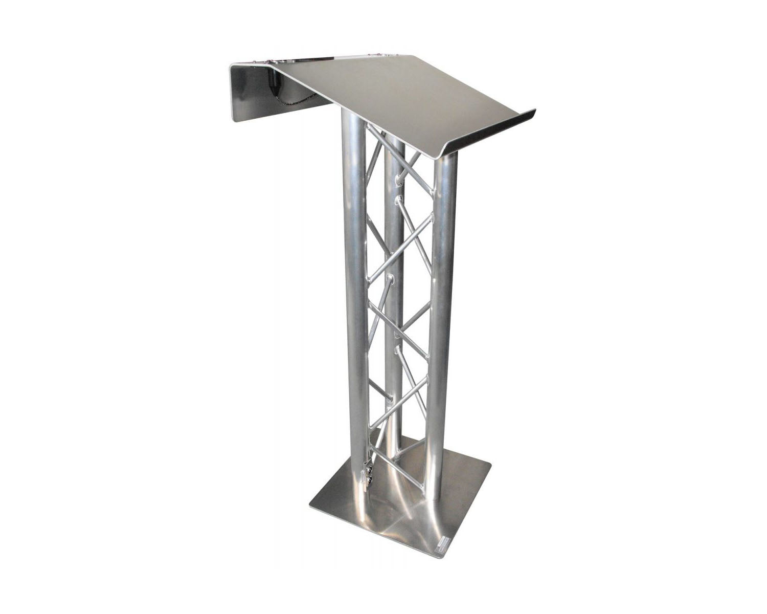 TRI200PLNA - Trilite by OPTI 200 Series Premier Truss Lectern in Natural Aluminium Finish Image 1