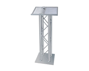 TRI200QLA - Trilite by OPTI 200 Series Quad Truss Lectern in Natural Aluminum Finish Image 1