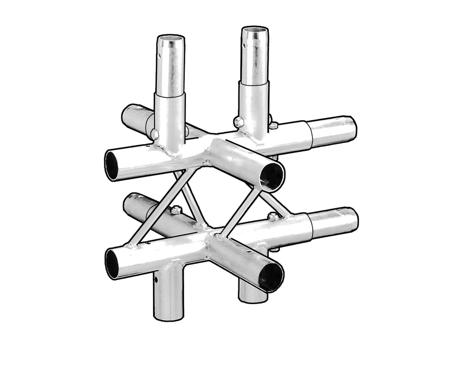 TRI2LJ690V - Trilite by OPTI 200 Ladder Junction 6 Way 90degree Vertical Image 1