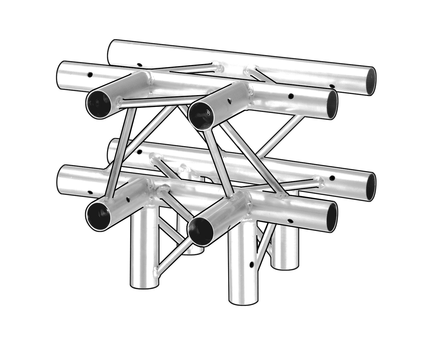 TRI2QJ4902 - Trilite by OPTI 200 Quad Junction T with Downleg 4 Way 90degree Universal Image 1
