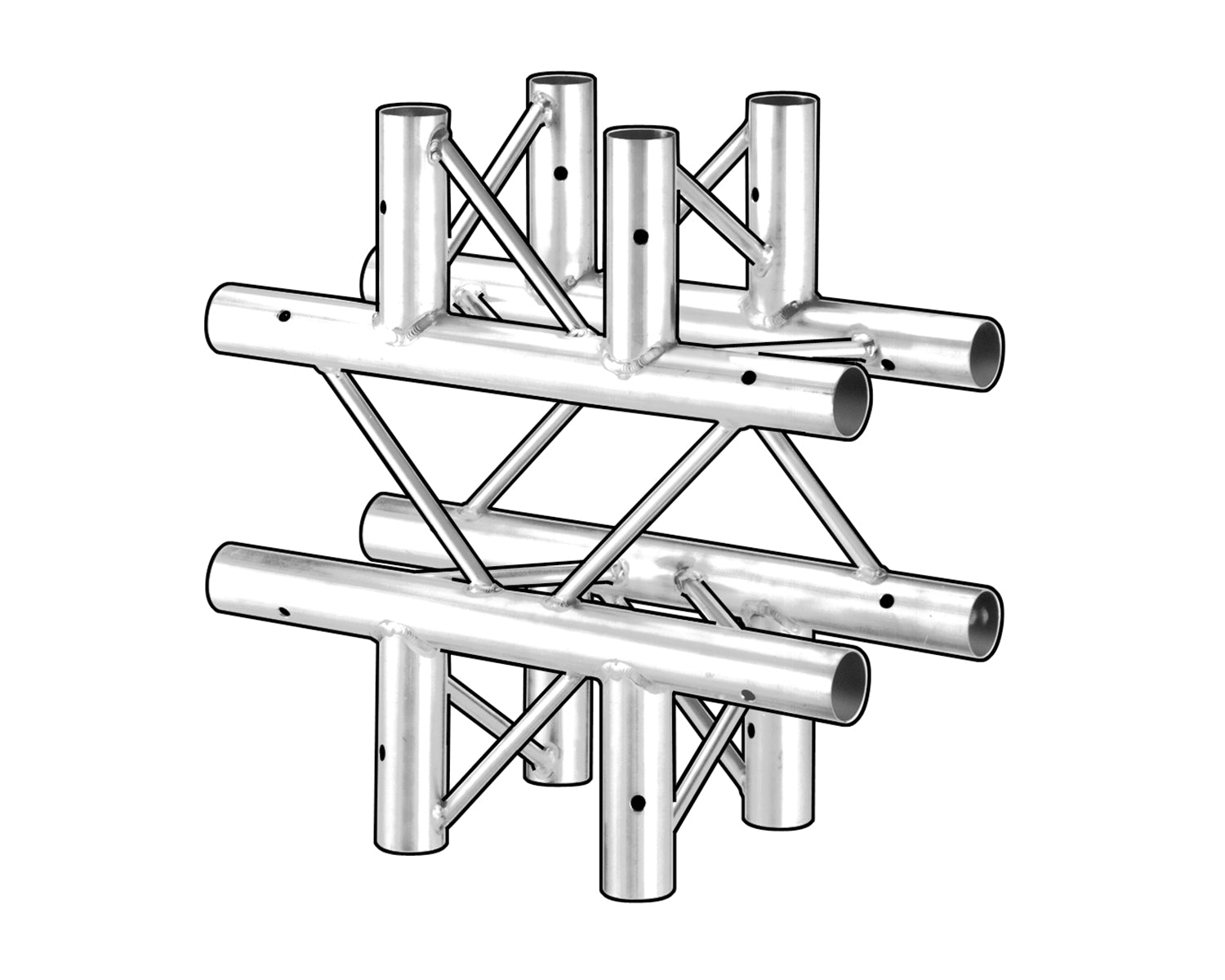 TRI2QJ490 - Trilite by OPTI 200 Quad Junction Flat Cross 4 Way 90degree Universal Image 1