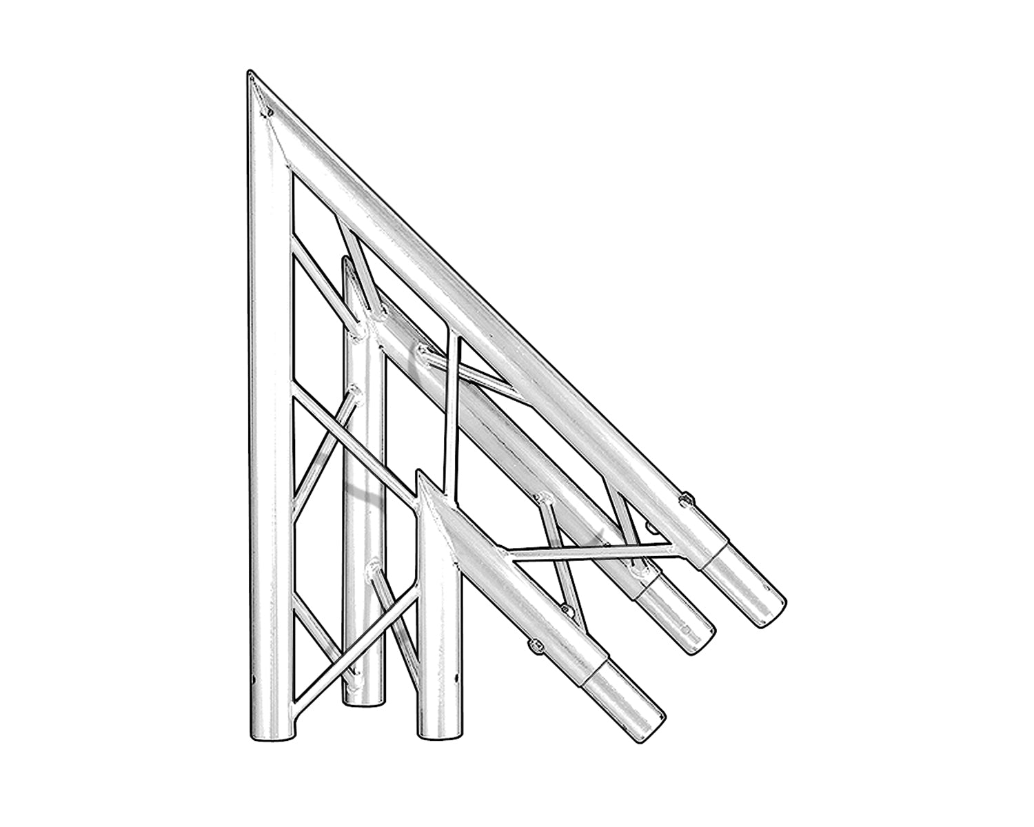 TRI2TJ245 - Trilite by OPTI 200 Truss Junct 2 Way 45degree Apex Up or Down Image 1