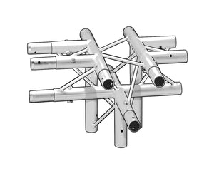 TRI2TJ590D - Trilite by OPTI 200 Truss Junct 5 Way 90degree Apex Down Image 1