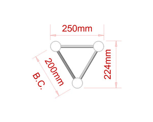 TRI2TR600 - Trilite by OPTI 200 Truss Length 0.6m 2TR600 Image 2