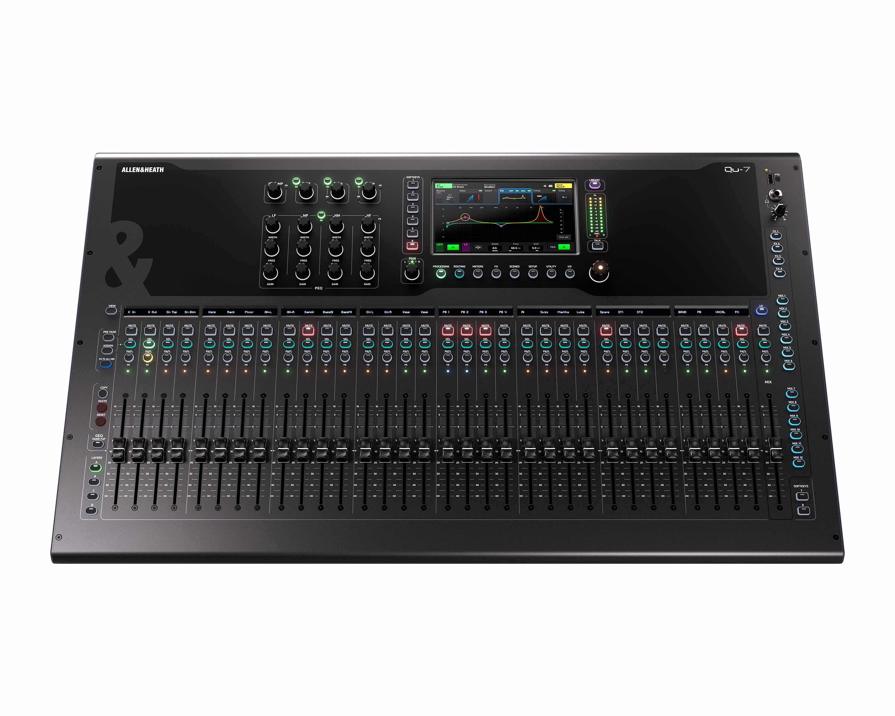 Qu-7 32IN / 20OUT 96kHz Digital Mixer with 7inch Touch Screen