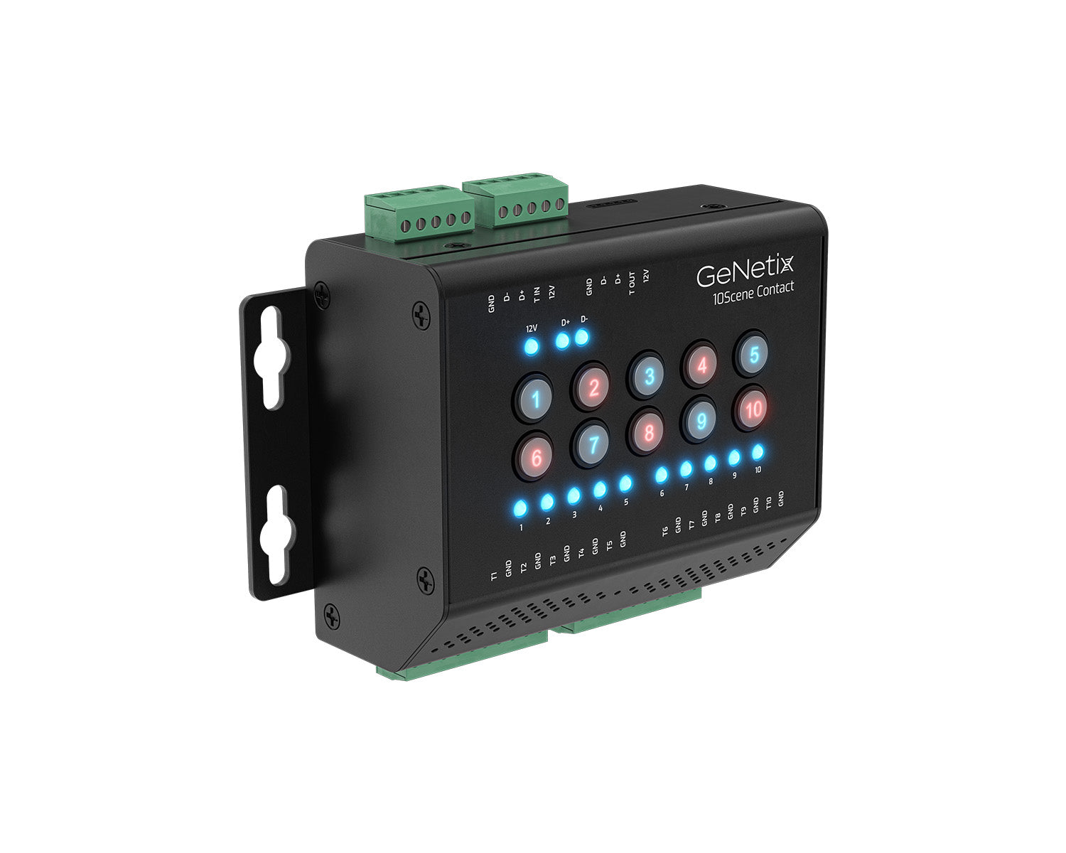 GeNetix 10Scene Contact 10xTrigger / 2x10Scene Ports DIN Mount