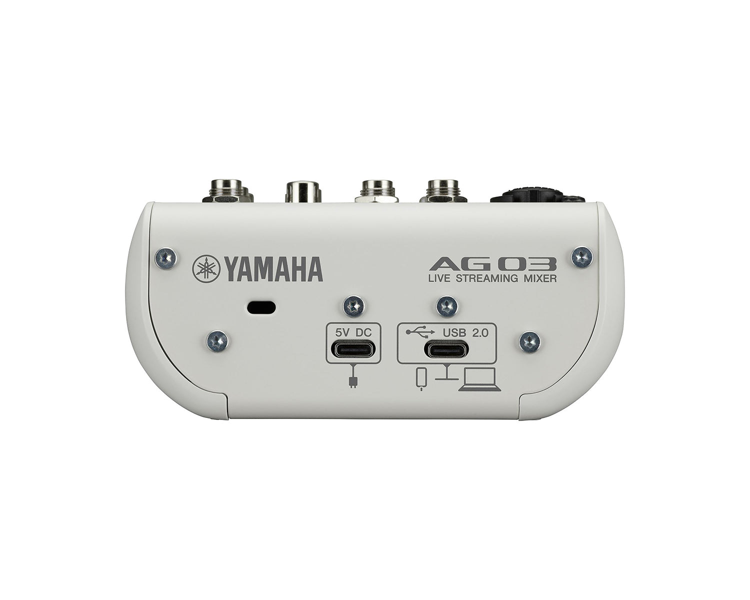 YAMAG03MK2W - Yamaha AG03 MK2 3 Channel Mixer with USB Audio Interface White Image 3