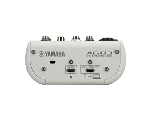 YAMAG03MK2W - Yamaha AG03 MK2 3 Channel Mixer with USB Audio Interface White Image 3