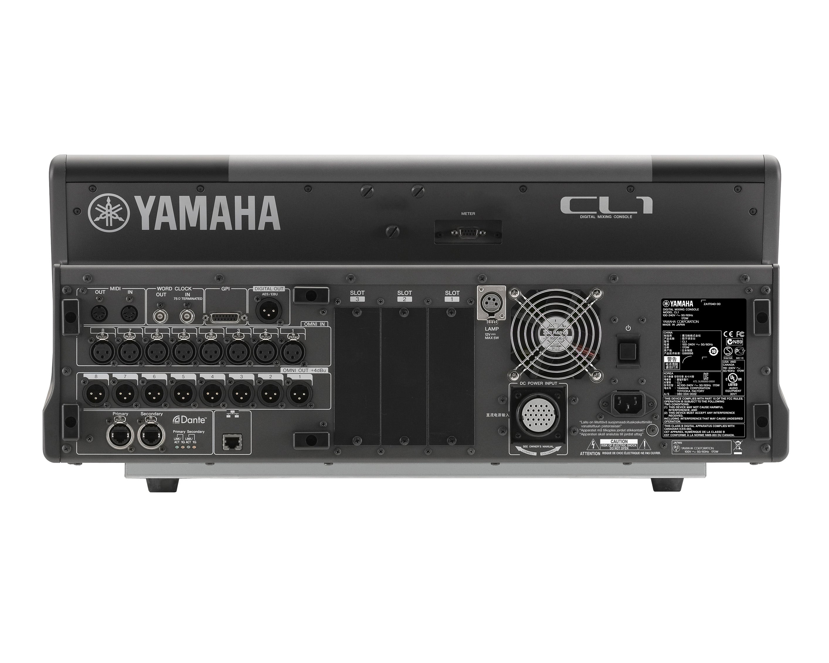 YAMCL1 - Yamaha CL1 Digital Mixing Console with Dante 48 Mono and 8 Stereo i or p Image 3