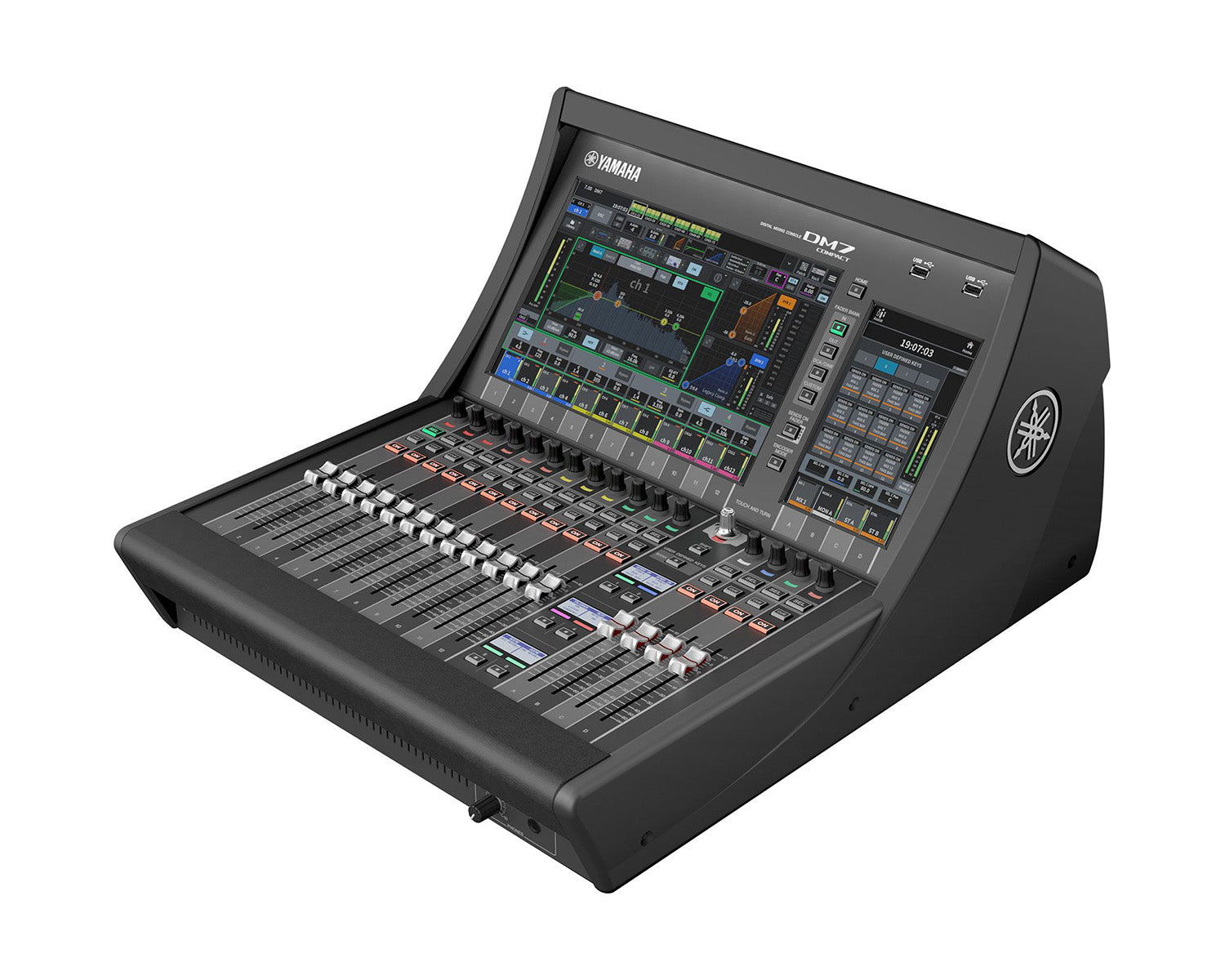 YAMDM7C - Yamaha DM7C Compact Digital Mixer 72 Mono or 2 Stereo or 12 Matrix and Dante Image 3