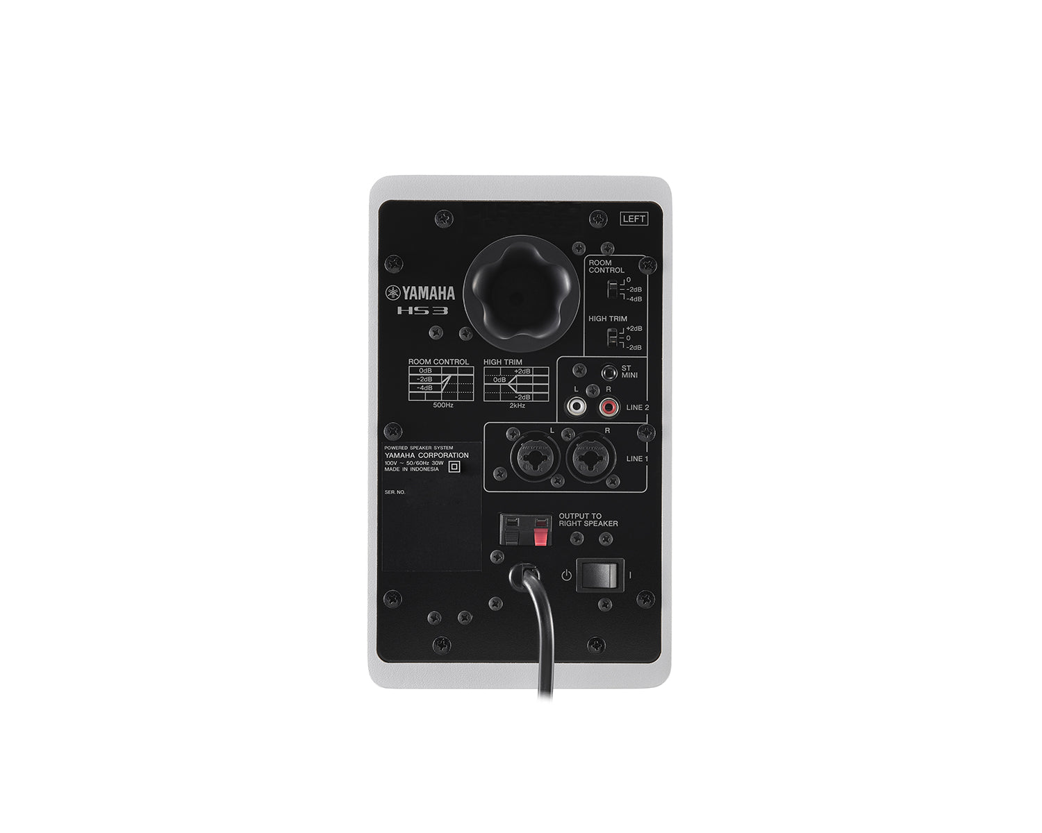 YAMHS3W - Yamaha HS3 3.5inch 2 Way Compact Studio Monitor Speakers Class D Amp White Image 5