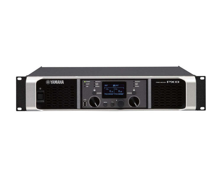 YAMPX8 - Yamaha PX8 Class D Power Amp 2x1050W @ 4ohm with On Board DSP 2U Image 1