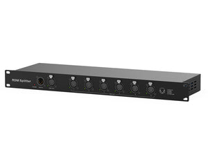 ZERRDM6 - Zero 88 RDM Splitter 6 Rackmount 5 Pin XLR Splitter 2 In or 2 Thru or 6 Out Image 1