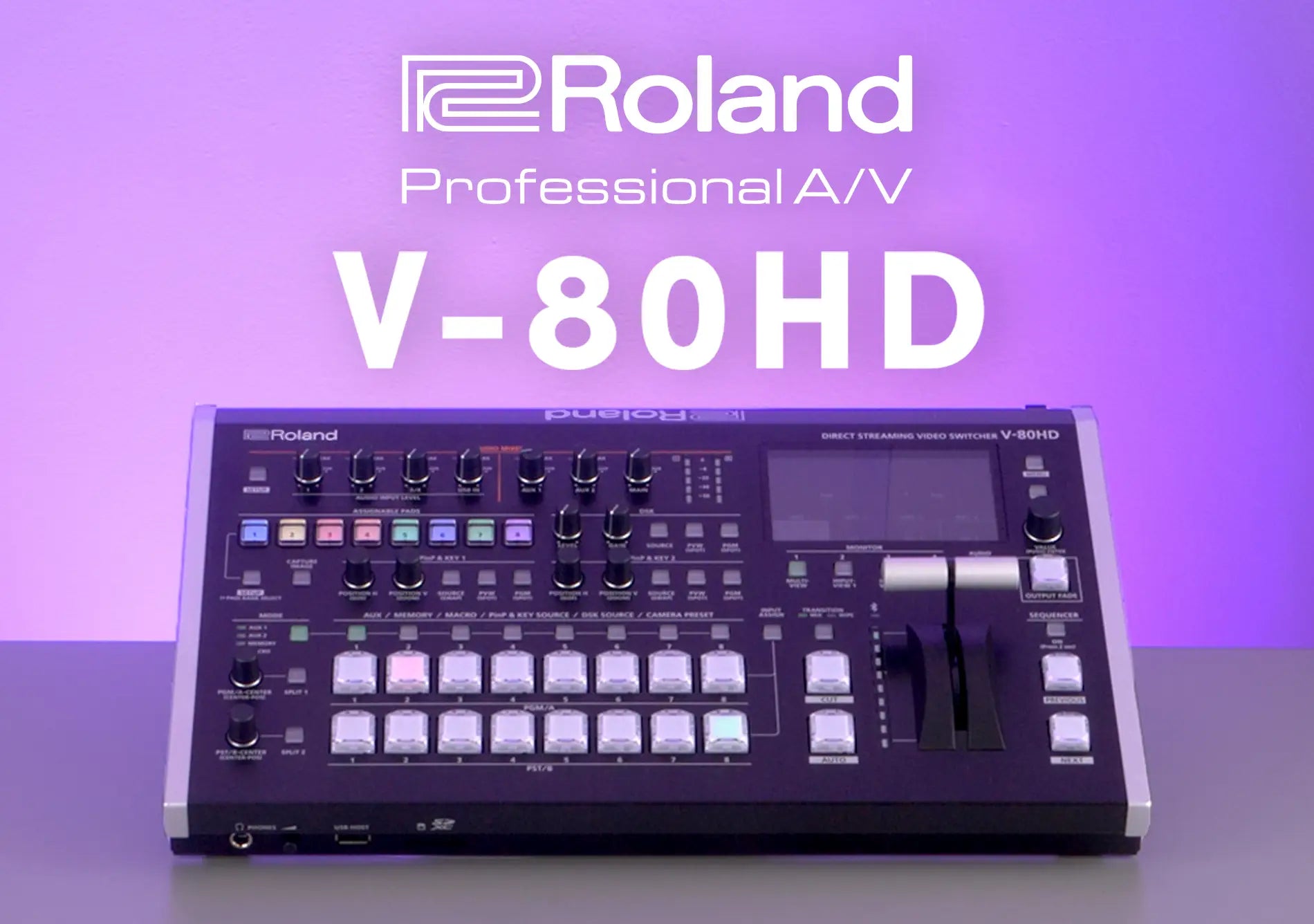 Product of the Month: Roland Pro AV V-80HD Direct Streaming Video Switcher