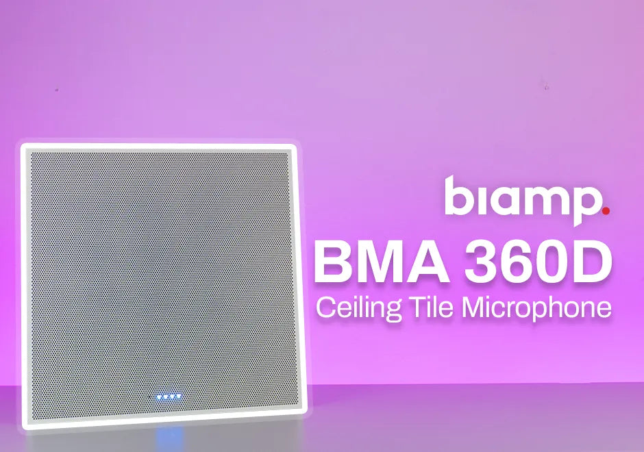 Biamp BMA 360D Beamforming Ceiling Tile Microphone | Feature Guide