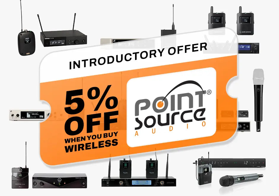 Get 5% OFF Point Source Audio When You Buy Wireless