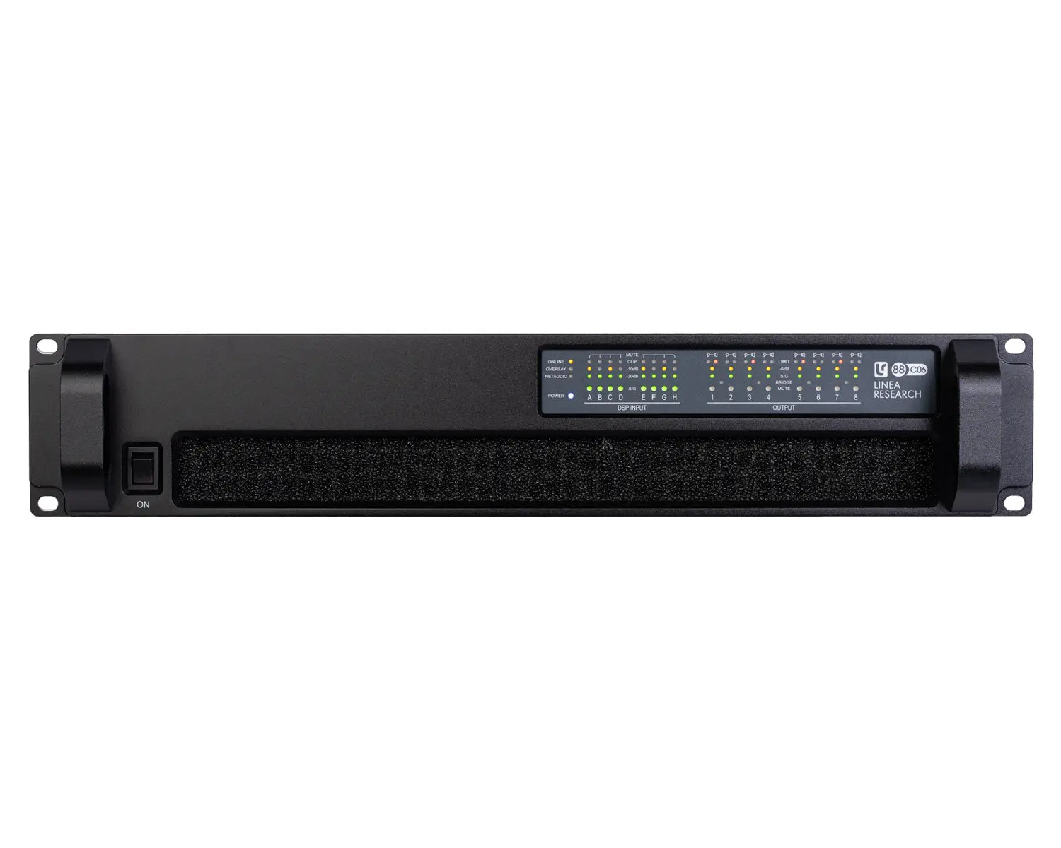 88 C10 Dante 8-Channel DSP Power Amplifier 8x1250W @ 4/100V 2U