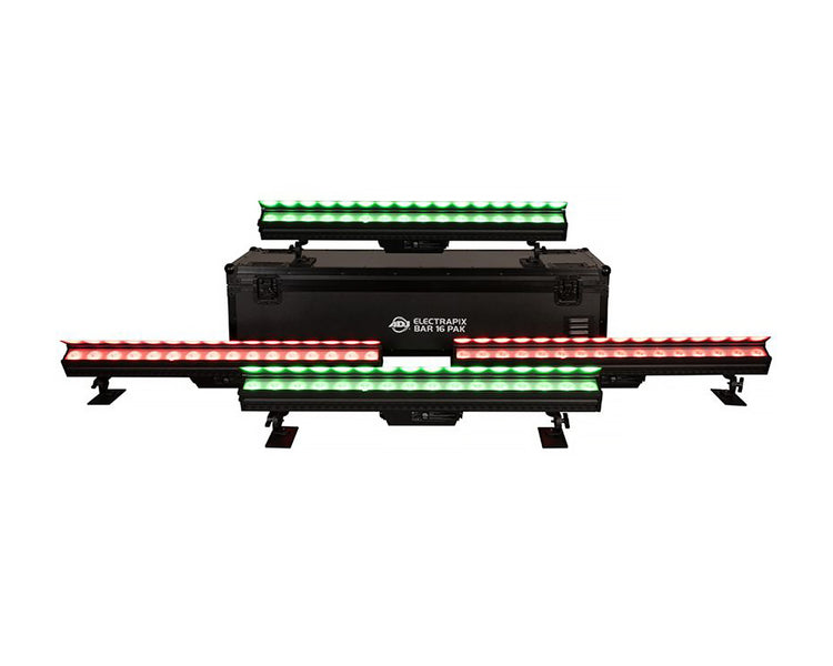 ADJ1226100506 - ADJ ElectraPix Bar 16 Pak  4 x Battens in Charging Flightcase IP65 Image 1