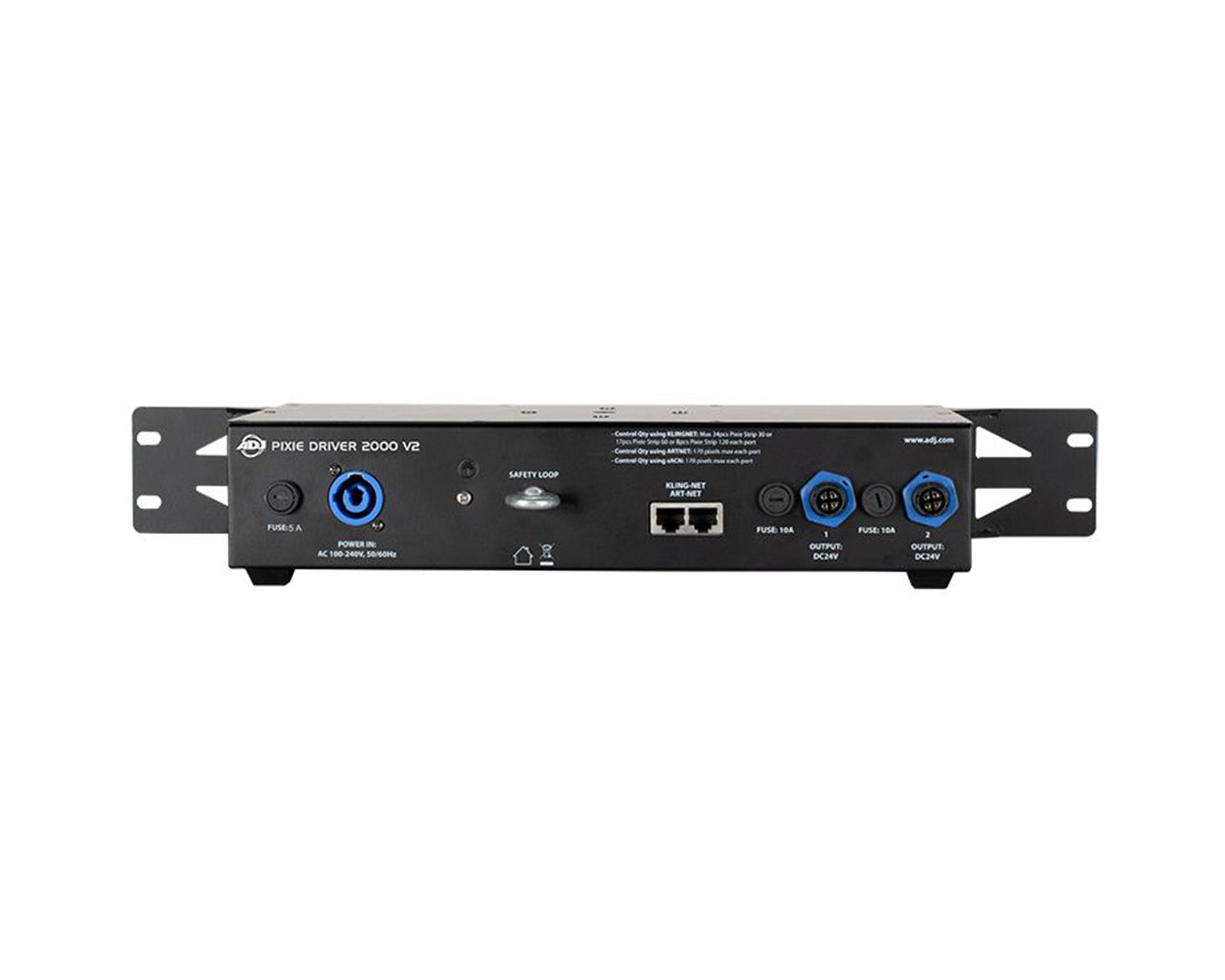 ADJ1226200065 - ADJ Pixie Driver 2000 V2 Driver for up to 2040 Pixels on Pixie Strip Image 5