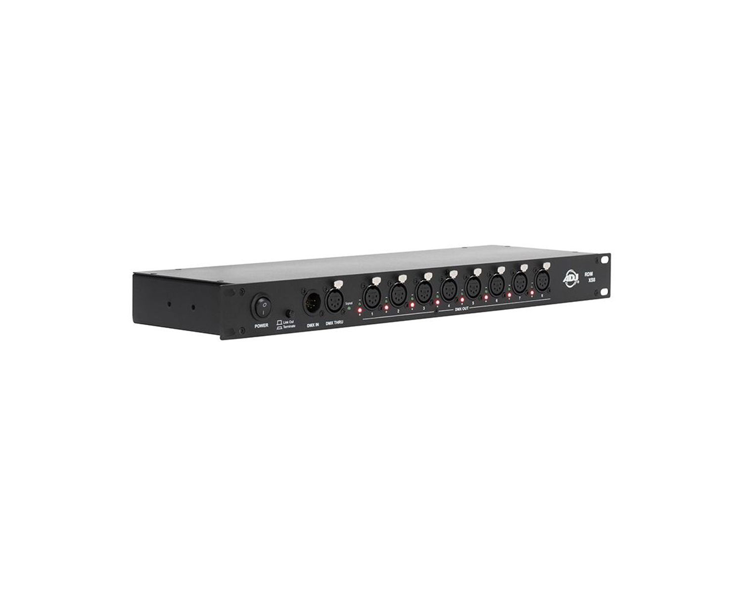 ADJ1321000087 - ADJ RDM XS8 8 Way DMX or RDM Rackmount Splitter 1U Image 2