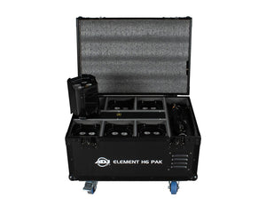 ADJELEH6PAK - ADJ Element H6 Pak LED Uplighter 6 in Charging Flightcase IP54 Black Image 2