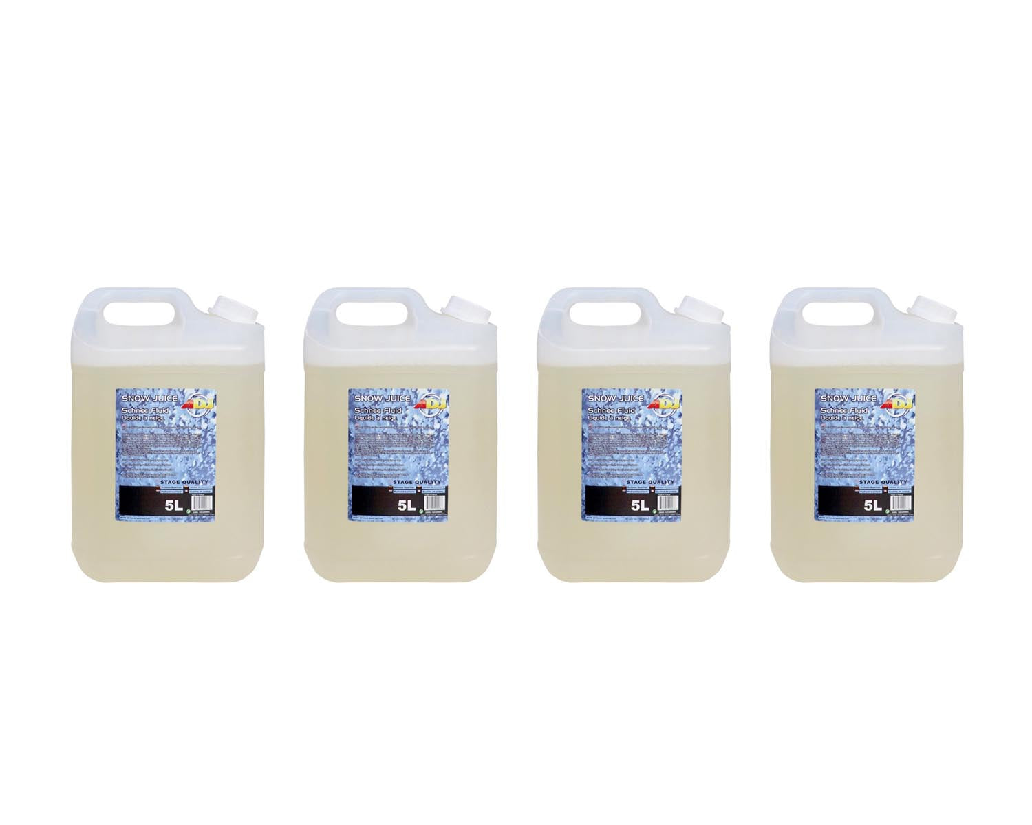 ADJSJ45 - ADJ Snow Juice BOX OF 4 x 5L Bottle for ADJ Snow Machines Image 1