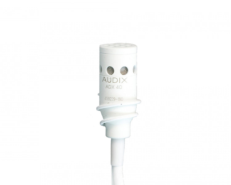 ADXADX40WC - Audix ADX40 or WC Hanging Cardioid Mic 9.1m Cable White Inc APS910 Image 1
