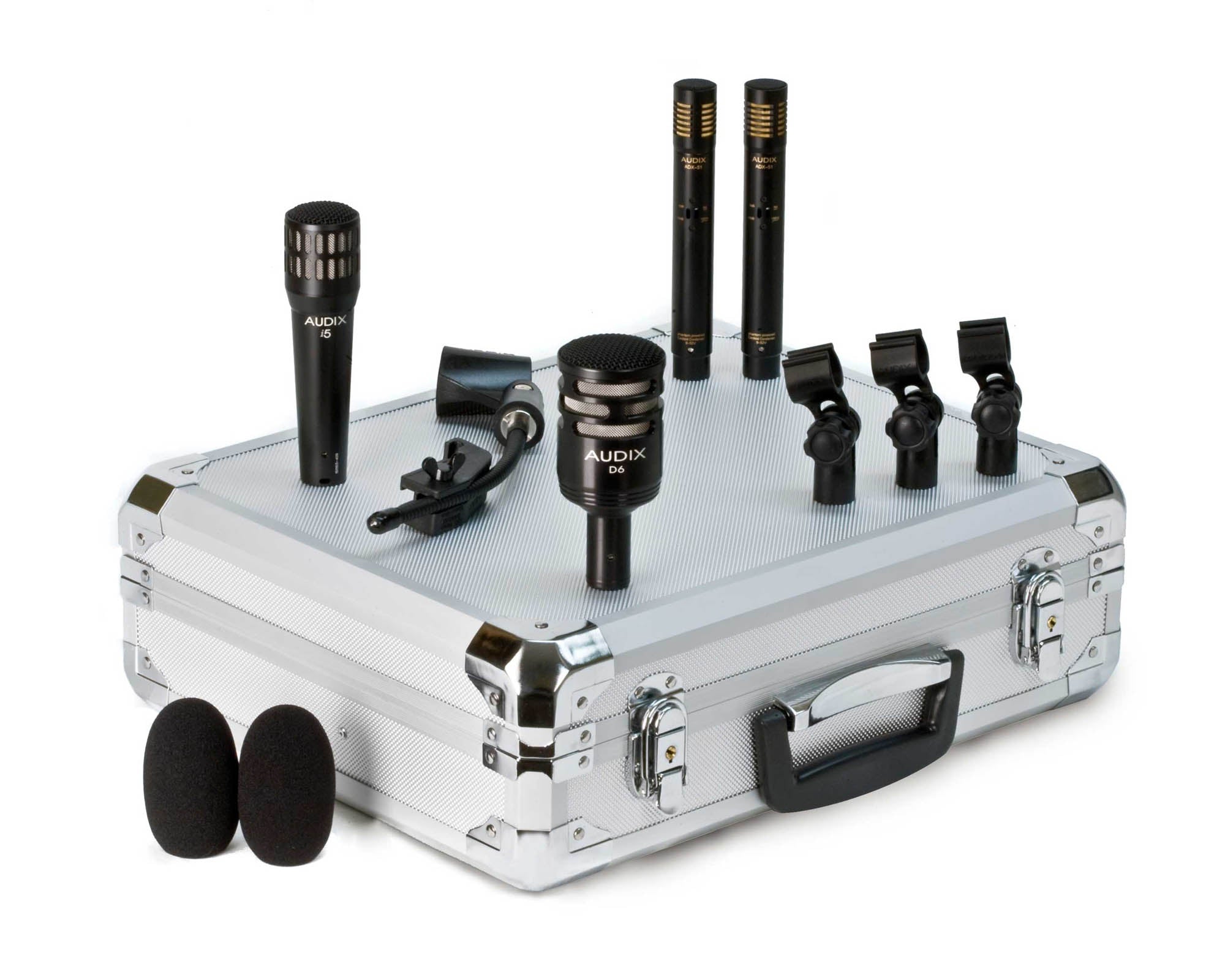 ADXDPQ - Audix DP QUAD Microphone Drum Pack Inc Case (1xi5 or 1xi6 or 2xADX5) Image 1