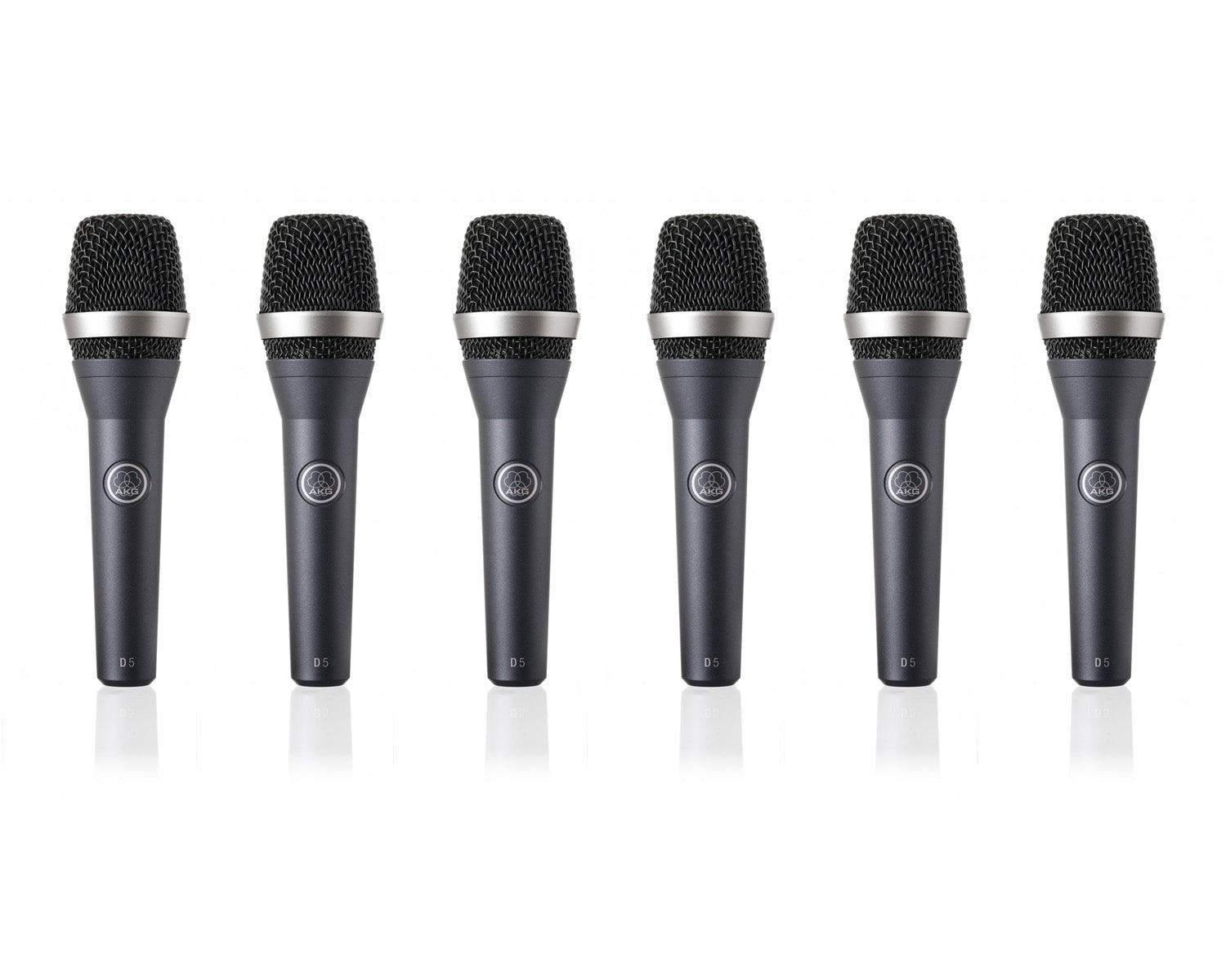 AKGD5SP - AKG D5 SIX PACK: Pack of 6xD5 Supercardioid Vocal Mic Image 1