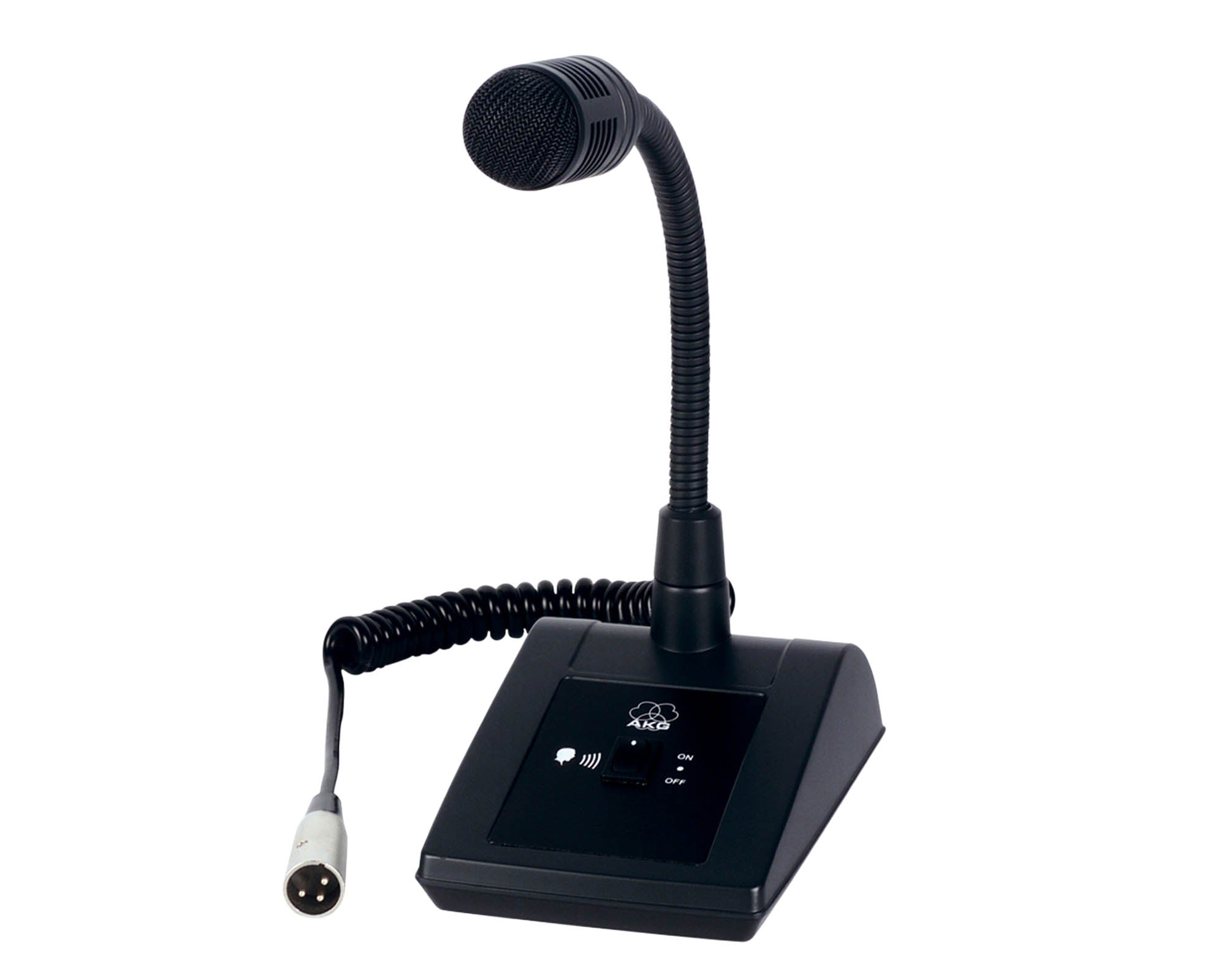 AKGDST99S - AKG DST99S Dynamic Cardioid Paging Mic with Switch and XLR Cable Image 1