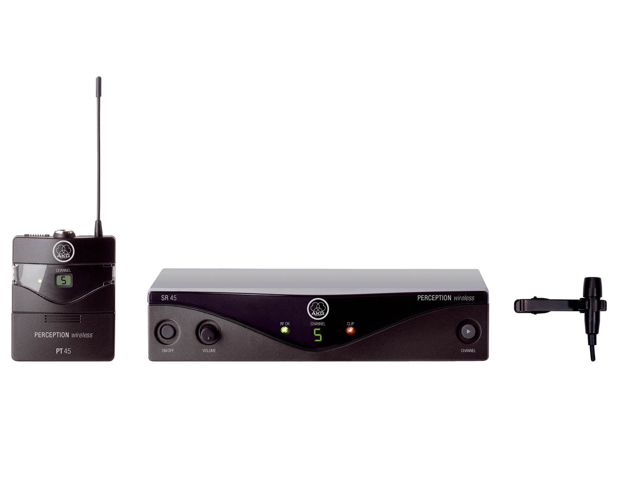 AKGWMS45L - AKG WMS45 Perception Lavalier Mic Wireless Presenter System CH70 Image 1