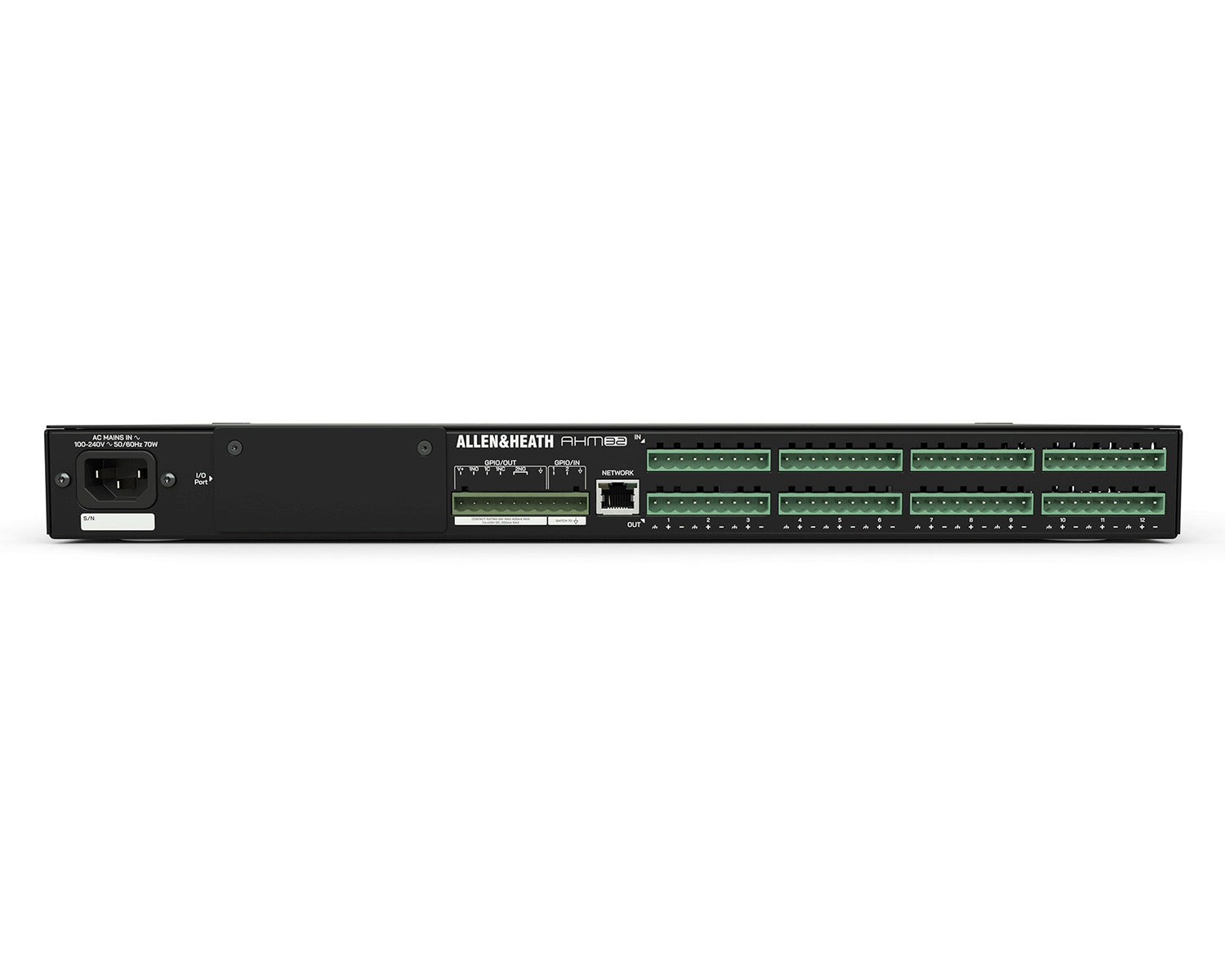 ALLAHM32 - Allen & Heath AHM 32 32x32 Digital Matrix Inc 12x12 Local Analogue I or O 1U Image 3