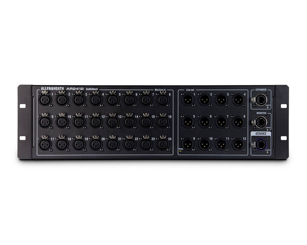 ALLAR2412 - Allen & Heath AR2412 AudioRack 24in or 12out for QU GLD and SQ Consoles 4U Image 1