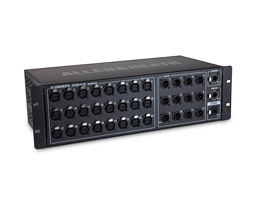 ALLAR2412 - Allen & Heath AR2412 AudioRack 24in or 12out for QU GLD and SQ Consoles 4U Image 2