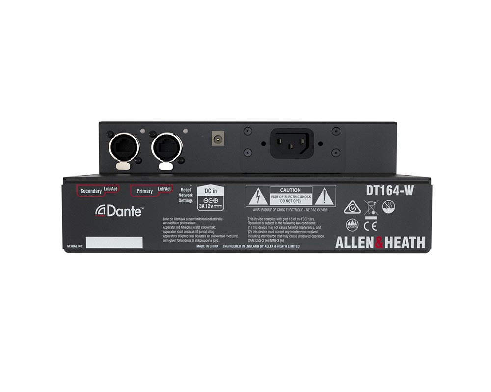 ALLDT164W - Allen & Heath DT164W Dante I or O Expander 96kHz 16in or 4out for dLive and SQ Image 6